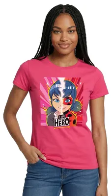 Produktbild von Spreadshirt Miraculous I Am My Own Hero Ladybug Marinette Frauen T-Shirt, M, Azalea