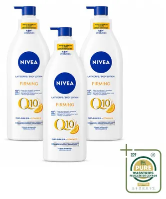 Obrázek produktu pro 3 x NIVEA Q10 tělové mléko s obsahem vitamínu C – pro normální pokožku – 400 ml - balení s 3 kusy
