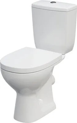 Zdjęcie produktu dla bezramkowa kombinacja WC Arteco z odpływem poziomym, stojąca, biała