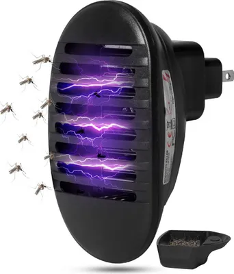 Produktbild von AC 110V  240V 1W LED Socket Shape Electric Schockmoskito Killerlampe black_US Vorschriften