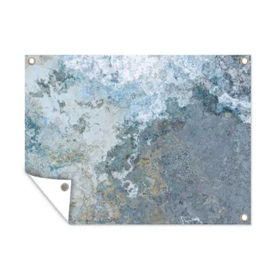 Obrázok produktu pre MuchoWow® Vonkajší plagát - Záhradná dekorácia ochrana súkromia - Záhradné plagáty pre záhradu - Kameň - hrdza - Vintage - 60x80x0.2cm