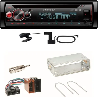 Produktbild von Pioneer DEH-S720DAB Bluetooth Digitalradio Einbauset für Renault Clio 1 2 Twingo