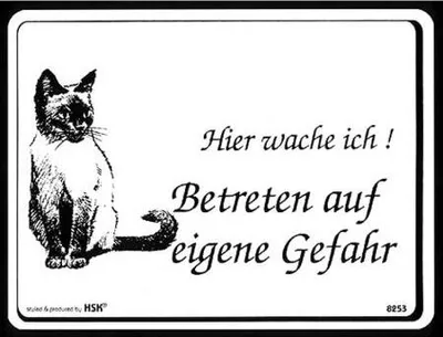 Produktbild von Hinweisschild - Hier wache ich... - Gr. ca. 20 x 15 cm - 308253