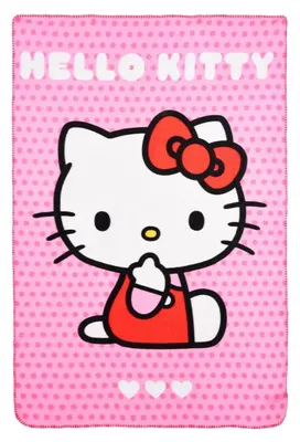 Obrázok produktu pre Ružová detská deka Hello Kitty Adorable