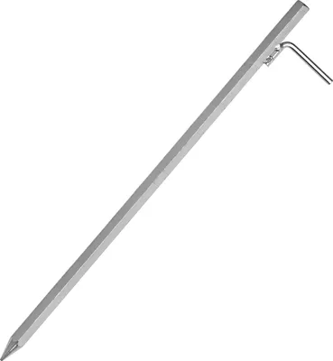 Produktbild von Bodenanker 1 Stk. 50 cm mit L-Haken aus verzinktem Stahl - robuster Hering zur sicheren Befestigung von Zelten, Pavillons und Planen - ideal für harten Untergrund und Camping