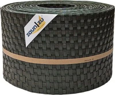 Produktbild von Sichtschutzstreifen zaun|zu RATTAN 10x Einzelstreifen 2,55m für Doppelstabzaun Grün 10x 2,55m