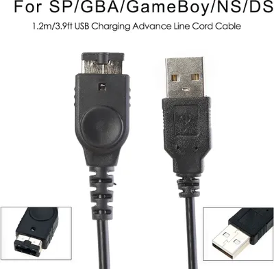 Produktbild von 1,2M NDS SP USB Ladekabel Für Nintendo DS NDS Game Boy Advance SP USB Netzkabel