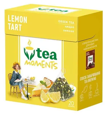 Obrázek produktu pro Tea Moments Lemon Tart 36g (20 pyramid, zelený čaj)