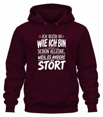 Obrázok produktu pre Zostaňte takí, akí ste. Vtipné, sarkastické, s humorom. Mikina s kapucňou, bordová, veľkosť 3XL
