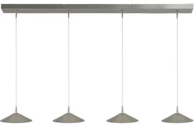 Productafbeelding van 4-lichts hanglamp Ceppo nikkel Ø 22cm