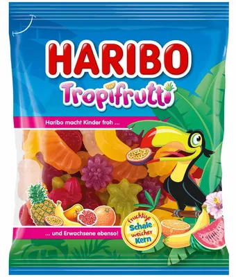 Produktbild von Tropifrutti Mix Geleebohnen 175g - Haribo