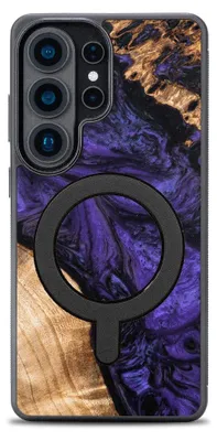 Produktbild von Holzhülle für Galaxy S26 Ultra, Bewood Unique Violet für MagSafe