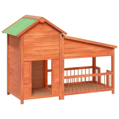 Immagine prodotto di vidaXL Cuccia per cani marrone 143x60,5x109 cm in legno di pino massiccio