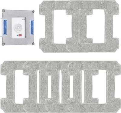 Produktbild von Reinigingspads für Roboterfenster - Waschbare Mikrofasertücher (Set von 3)