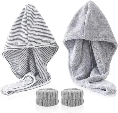 Produktbild von Haarhanddoeken und Haartrockengeräte-Set für den Hausgebrauch