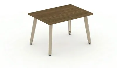 Zdjęcie produktu dla Stolik do salonu, stolik kawowy, drewniany blat z metalową podstawą, nowoczesny design