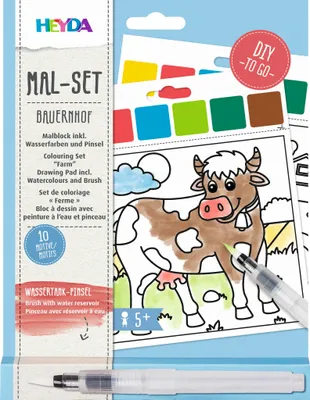 Image de Set de coloriage "ferme" peinture à l'eau