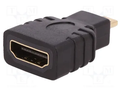 Image de 1 adaptateur femelle HDMI, connecteur micro HDMI 50506, compatible HDMI, DVI et DisplayPort