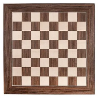 Produktbild von Schachbrett – Braunes Walnussholz & Ahornholz – 50 x 50 cm