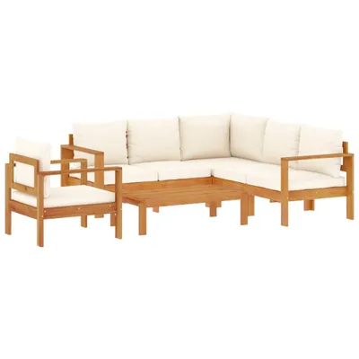 Produktbild von vidaXL 5-tlg. Garten-Sofagarnitur mit Kissen Massivholz Akazie