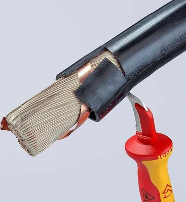 Image de Pince d'électricien avec poignée isolée, 180 mm, e VDE, haute qualité
