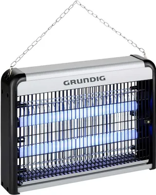 Produktbild von Elektrischer LED-Insektenvernichter, zum Stellen oder Aufhängen, inkl. Gliederkette, Hochspannungsgitter geschützt, Reichweite 20 qm
