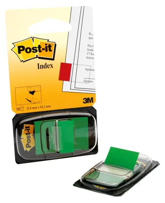 Produktbild von 3M I680-3 Selbstklebende Fahnen Post-it Flags Grün 50 Stück