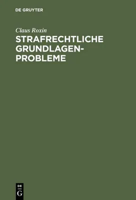Produktbild von Strafrechtliche Grundlagenprobleme