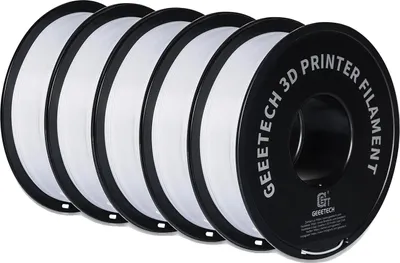 Obrázek produktu pro vlákno pro 3D tiskárnu, ekologický PETG, tisk bez bublin, BÍLÝ