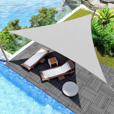 Produktbild von Dreieckiges Sonnensegel, 3 x 3 x 4,30 m, für Terrasse und Garten