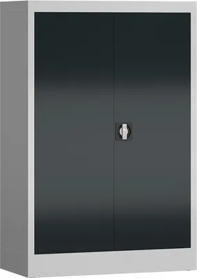 Produktbild von Metallschrank abschließbar Aktenschrank 120x92x42cm grau/anthrazit X-530328