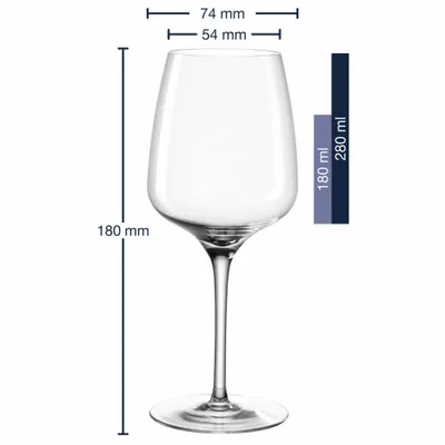 Produktbild von Leonardo Rieslingglas Cesti, Weinglas, Weißweinglas, Kristallglas, 280 ml, 061965