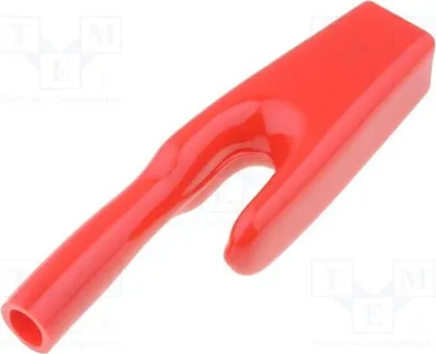 Zdjęcie produktu dla 1 x Izolator: 304-0000 310-0500, zaciski krokodylkowe 4 mm, czerwone