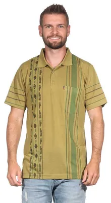 Produktbild von Herren Poloshirt Sommer Polo-Hemd Kurzarm Oliv/L