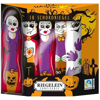 Produktbild von Riegelein Halloween Massiv Figuren 10er