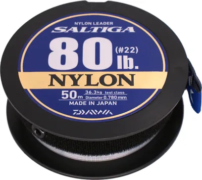 Immagine prodotto di DAIWA SALTIGA NYLON LEADER, 50m, 0,78mm, 36,3kg / 80,03lbs, trasparente, filo da pesca leader, 12957-578