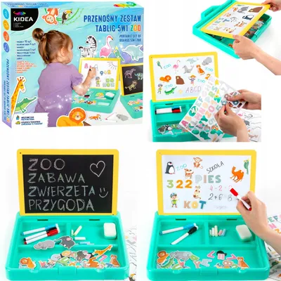 Produktbild von Tragbares Board-Set 5-In-1 Zoo Kidea 1078
