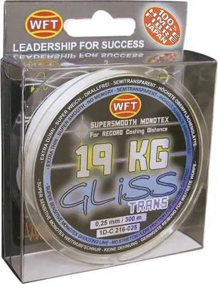 Produktbild von WFT Schnur Gliss KG Monotex Trans Länge 300m ø 0,18mm