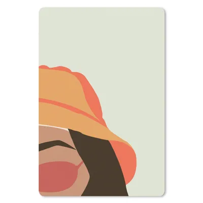Produktbild von MuchoWow® Mauspad Mousepad Frauen - Sonnenbrille - Hut 18x27 cm - Mousepads - Maus Mat - Pad - Mausunterlage