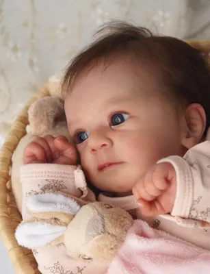 Zdjęcie produktu dla Lalka reborn, silikonowa, 55 cm, realistyczna, dla dzieci