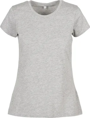 Produktbild von Build Your Brand Basic BB012 | LadiesŽ Basic Tee Kurze, eingesetzte Ärmel - Farbe: Heather Grey - Größe: XXL