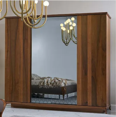 Image de Armoire, placard, meuble en bois, couleur marron, miroir, armoire de chambre