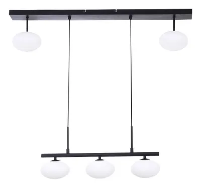 Produktbild von Rabalux 3060 Pendelleuchte 5 Spots Calista, G9, schwarz-weiß, Industriell