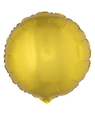 Obrázok produktu pre Fóliový balón okrúhly 45 cm - zlatej farby - jedna veľkosť pre všetkých