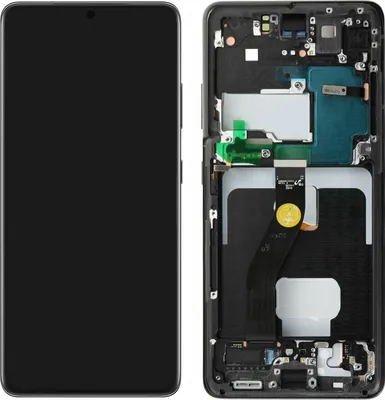 Produktbild von Ersatzdisplay Samsung Galaxy S21 Ultra, Original Service Pack – Phantom Black