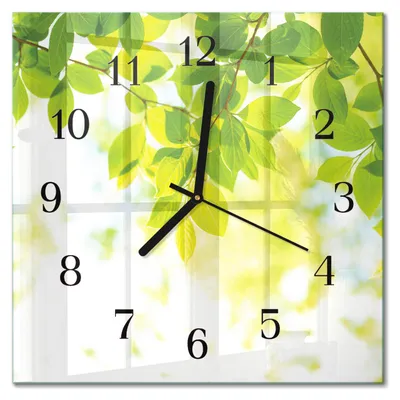 Immagine prodotto di Orologio da parete Tulup Glasuhr, orologio da cucina, vetro vero, 30x30 cm, design moderno e decorativo, silenzioso, con lancette nere