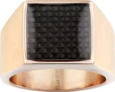 Produktbild von FashionRing Karisma Männer Edestahl Roségold 316L Karbon- RHX108