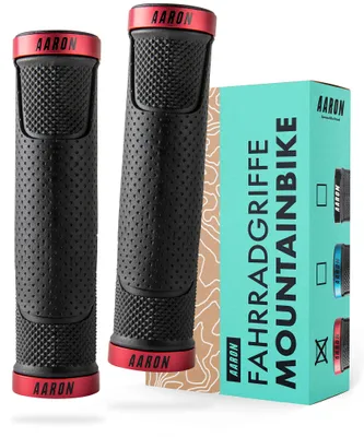 Immagine prodotto di AARON MTB Manopole per manubrio Mountain bike Rosso
