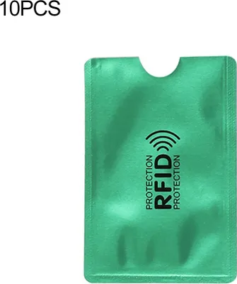 Produktbild von 10Pcs Aluminium RFID Blocking Card Holder Case Anti-Diebstahl-Schutzhülle Gelb