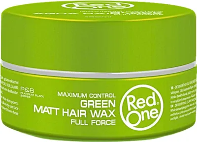Image de Red One - Cire pour les cheveux - Vert - Cire gel pour les cheveux Aqua - Pour un coiffage ferme & un soin - 150 ml - 1 pièce